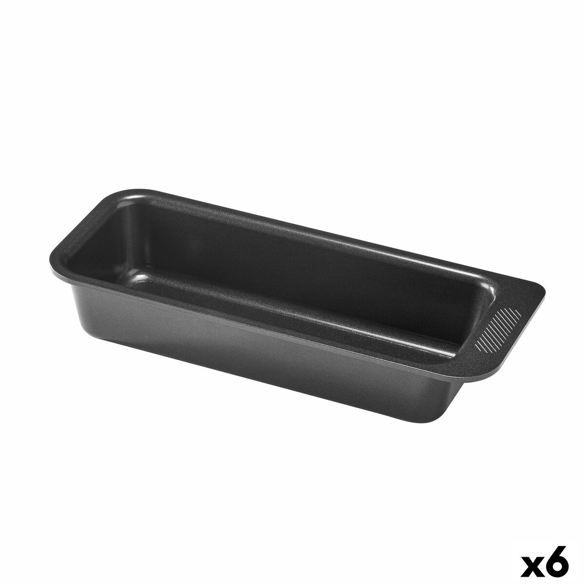 Ugnsform Pyrex Magic Rektangulär Svart Ø 30 cm (6 antal)