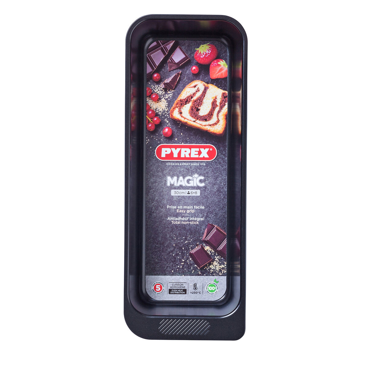 Ugnsform Pyrex Magic Rektangulär Svart Ø 30 cm (6 antal) - 3