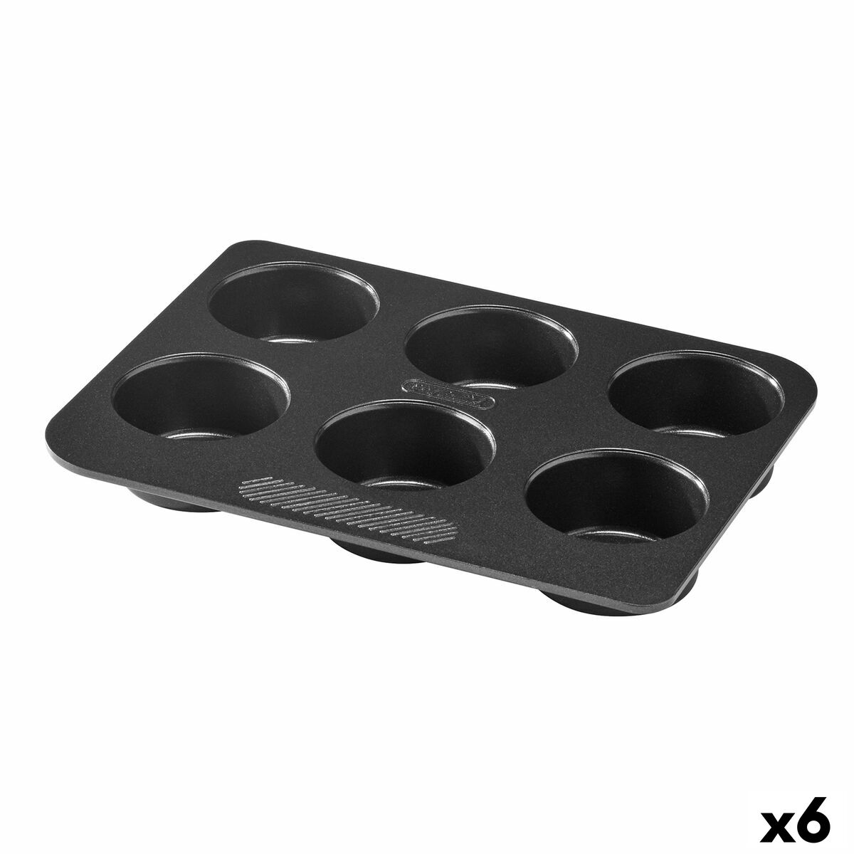 Ttartelettform Pyrex Magic Svart 24 x 18 x 3 cm (6 antal)