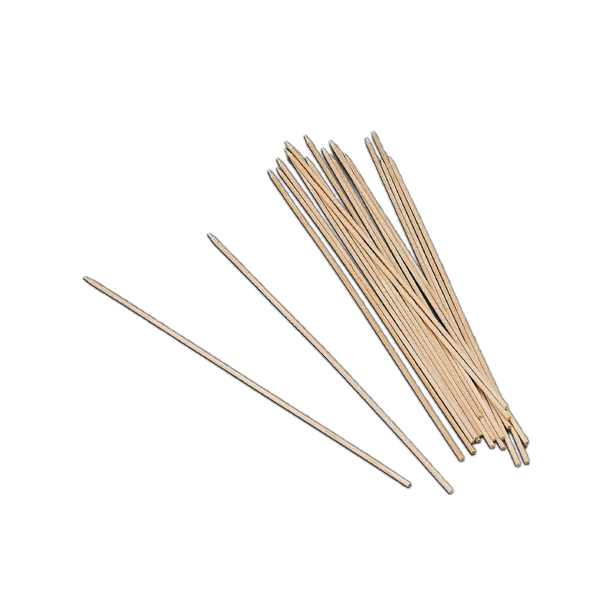 Ätpinnar i trä Best Products Green 100 Delar 250 x 2 mm