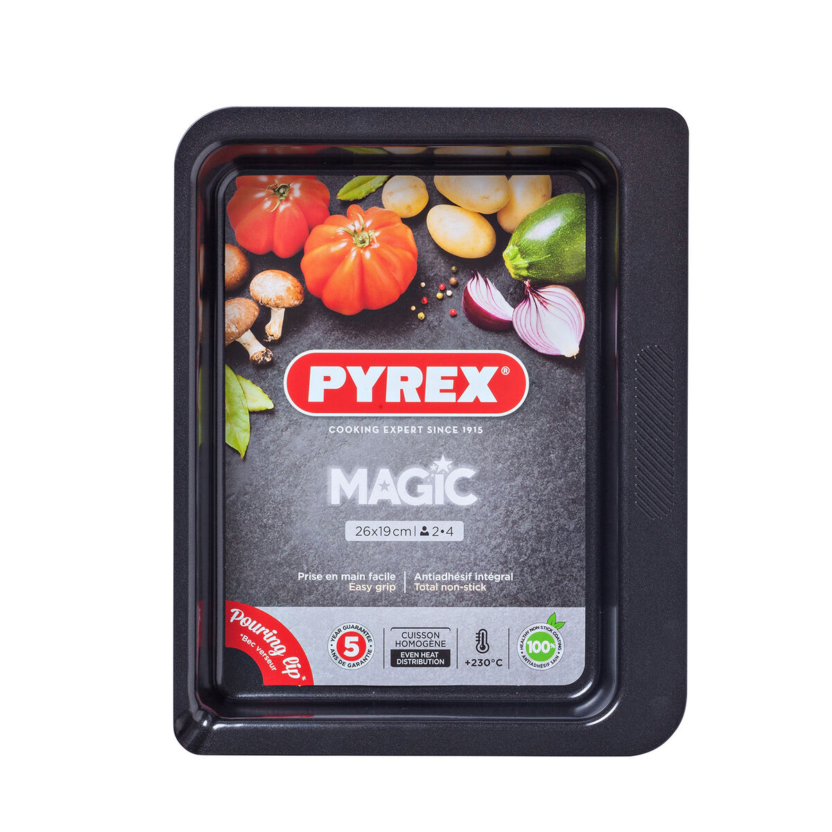 Ugnsform Pyrex Magic Rektangulär 26 x 18 cm Metall 6 antal - 2