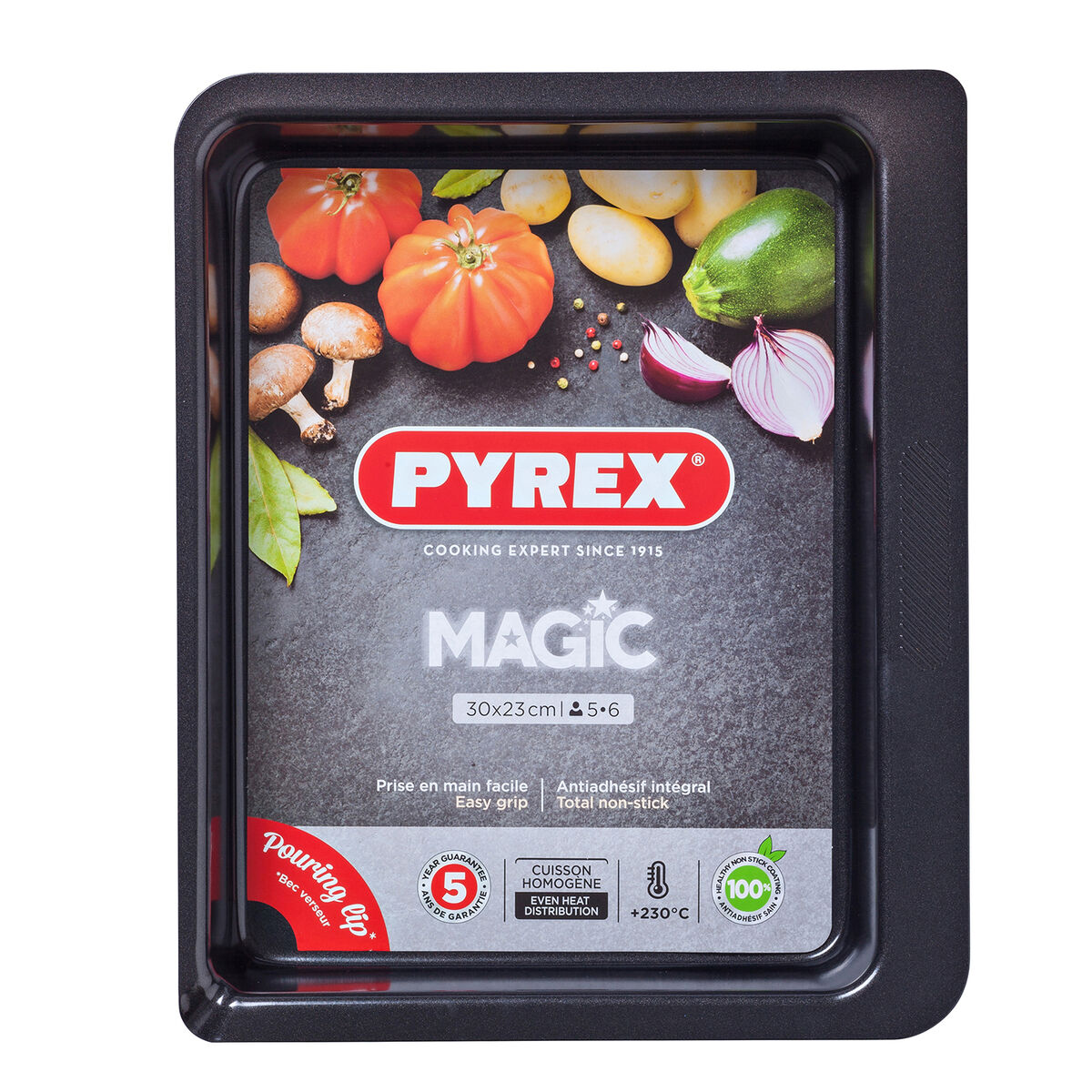 Ugnsform Pyrex Magic Rektangulär Metall 30 x 23 cm 6 antal - 2