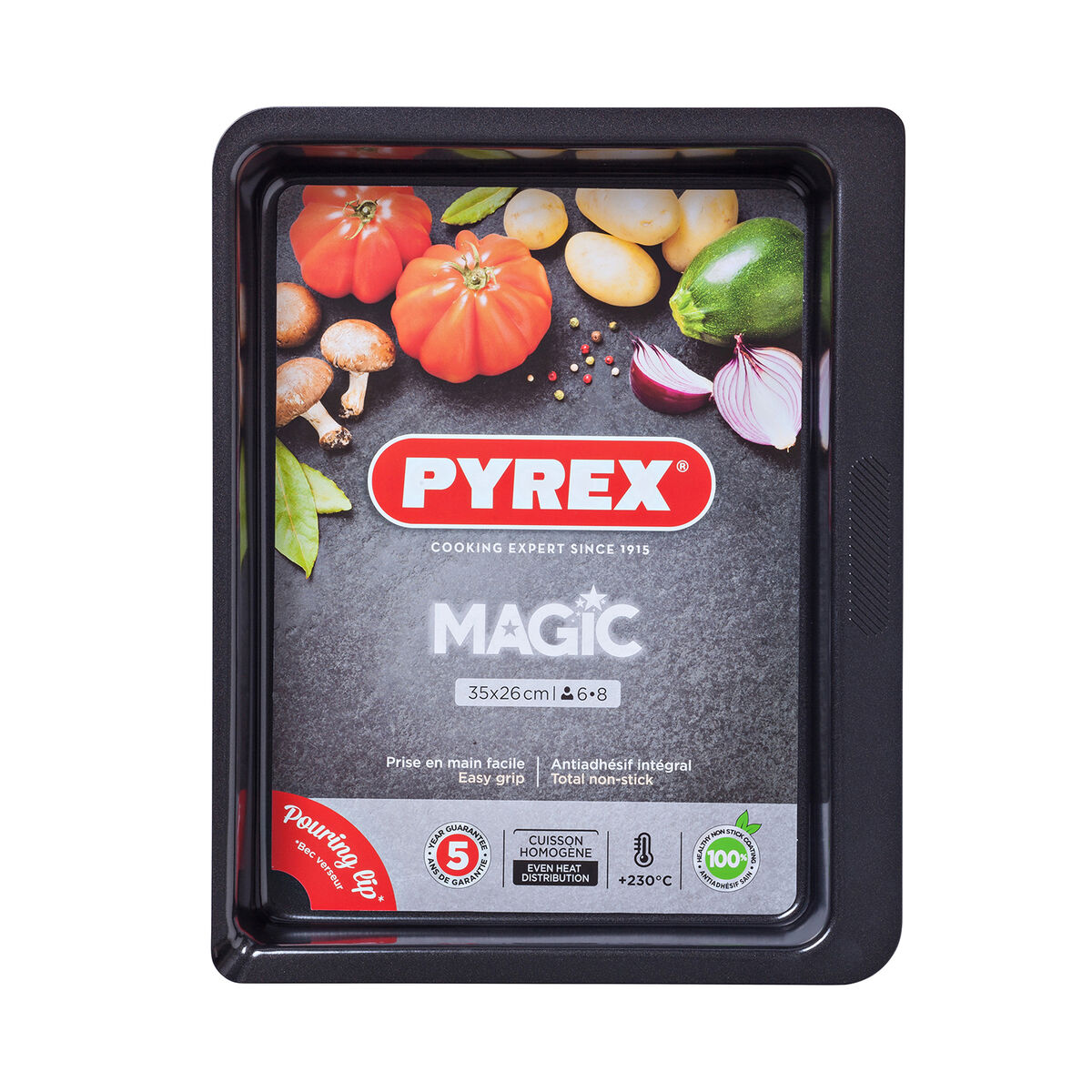 Ugnsform Pyrex Magic Rektangulär Metall 35 x 26 cm 6 antal - 2