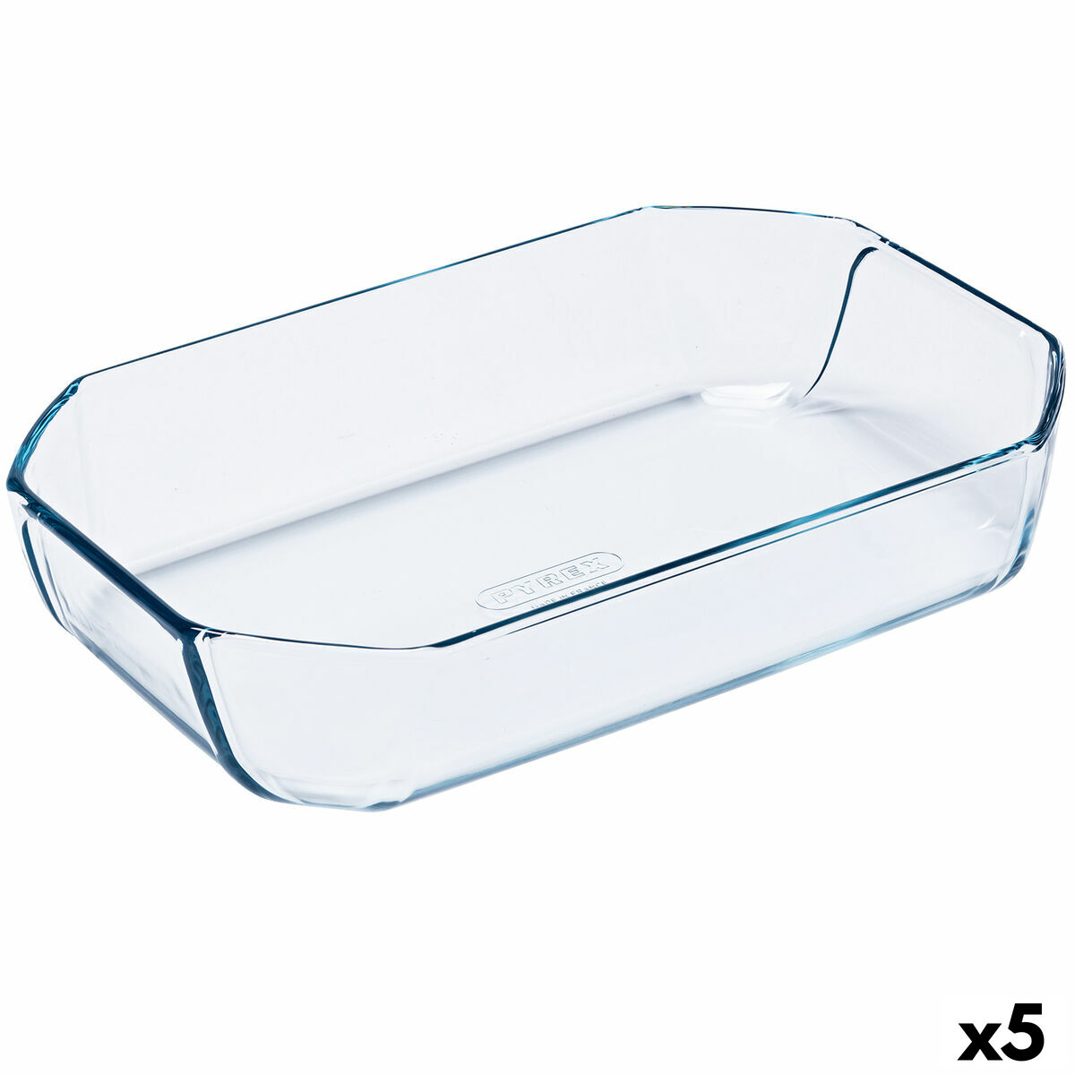 Ugnsform Pyrex Inspiration Rektangulär 30 x 20 x 6,45 cm Transparent Glas (5 antal)