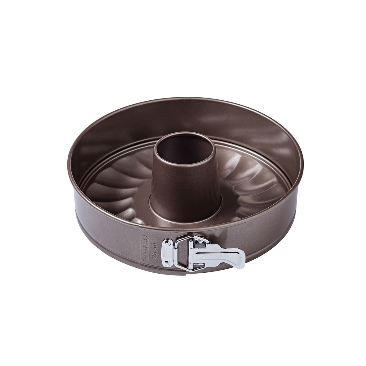 Avtagbar form Pyrex Asimetria Ring Svart Metall 4 antal Ø 26 cm - 3