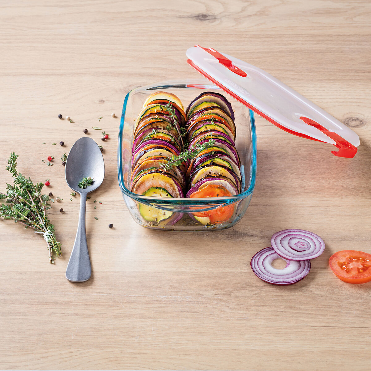 Hermetisk matlåda Pyrex Cook & Heat 15 x 12 x 5 cm 350 ml Transparent Glas (5 antal) - 3
