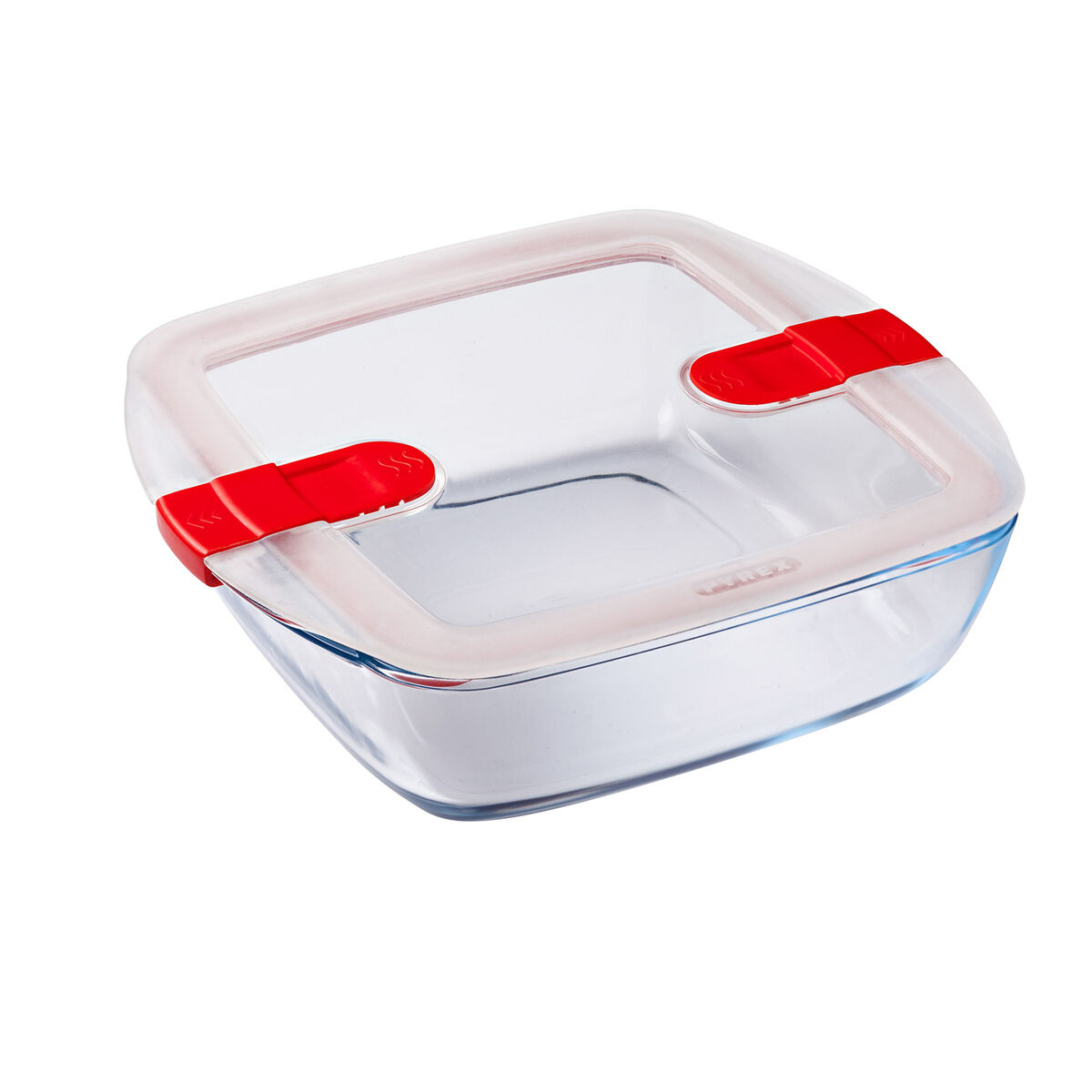 Hermetisk matlåda Pyrex Cook & Heat 25 x 22 x 7 cm 2,2 L Transparent Glas (4 antal) - 2