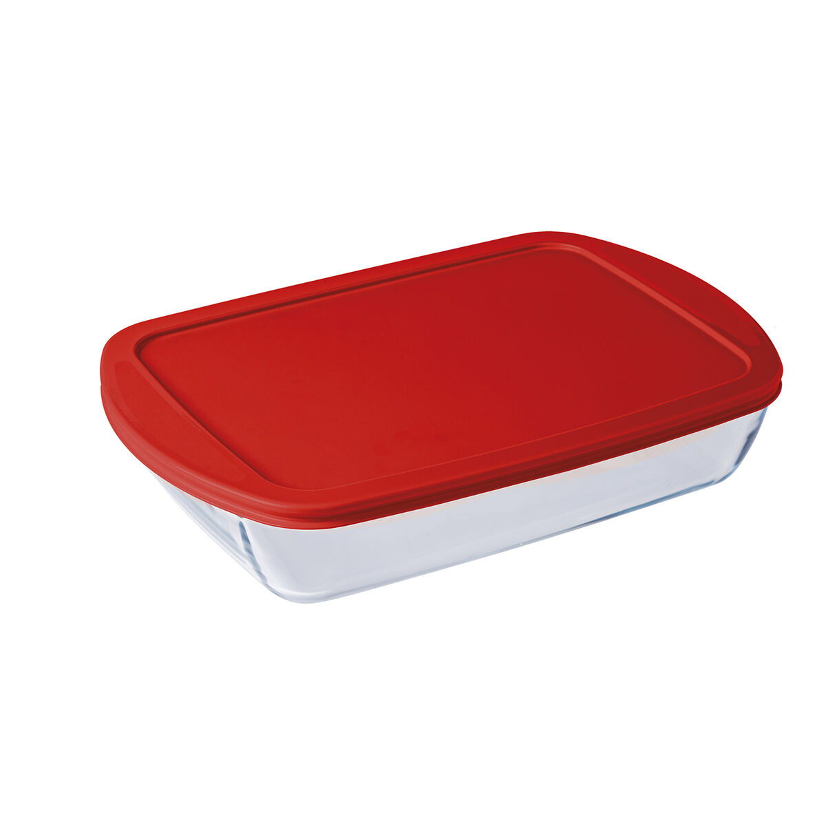 Rektangulär matlåda med lock Ô Cuisine Cook&store Ocu Transparent Glas Silikon 4,5 L (4 antal) - 2