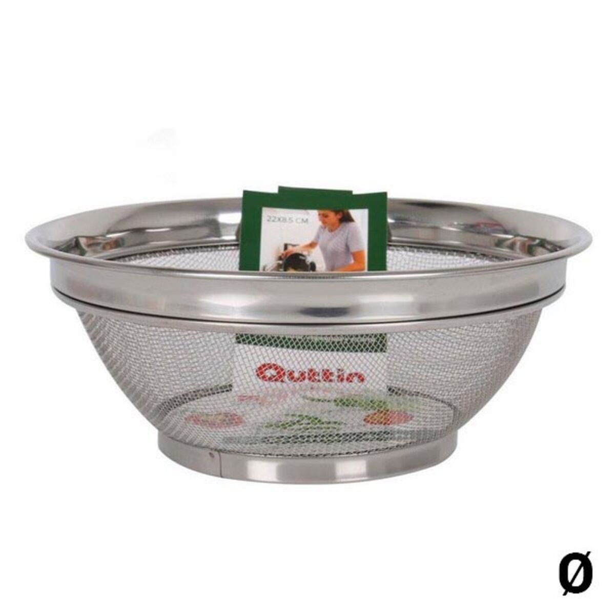 Durkslag för pasta Quttin Stål, Mått: 28 x 10,5 cm - 5