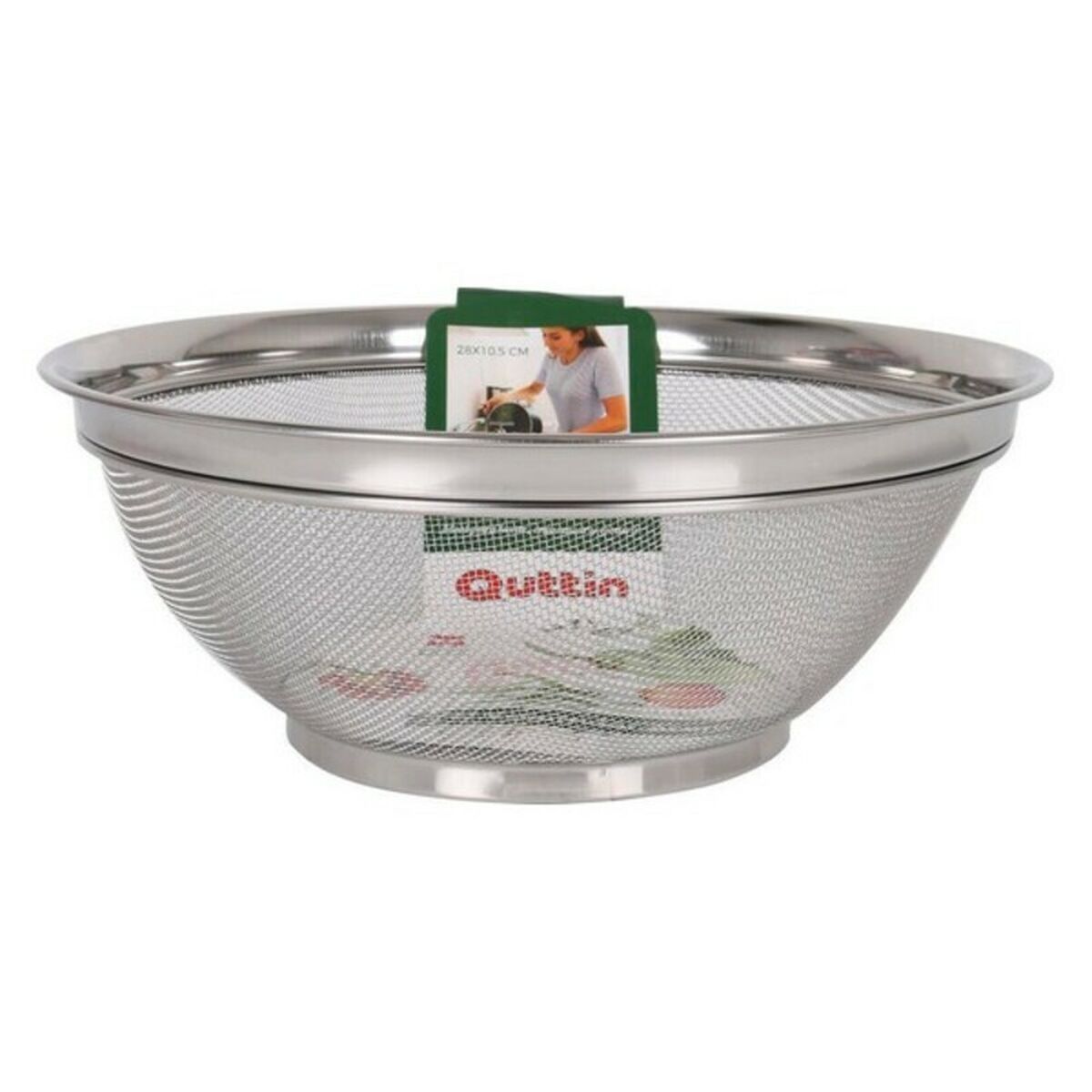 Durkslag för pasta Quttin Stål, Mått: 28 x 10,5 cm - 6
