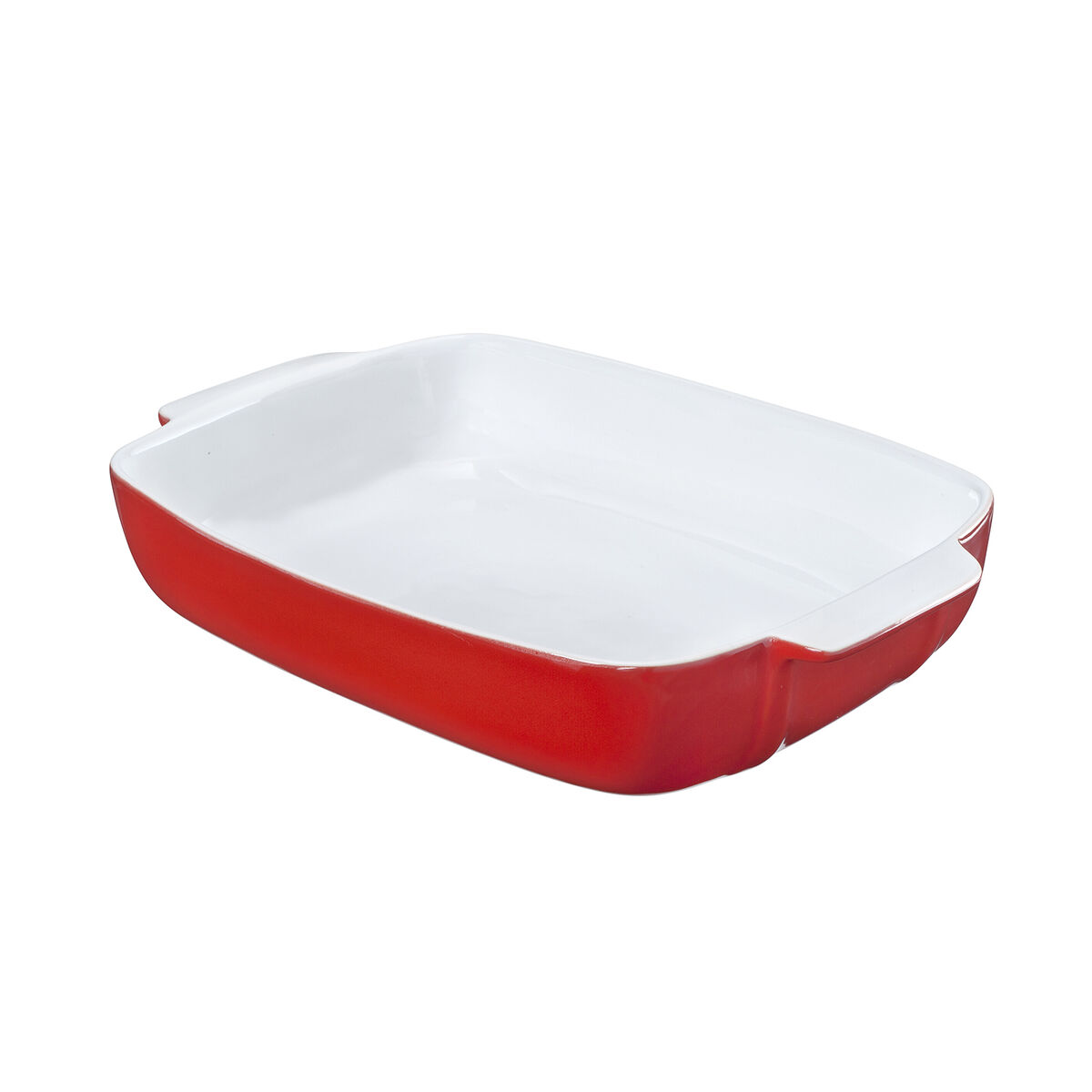 Ugnsform Pyrex Signature Röd Rektangulär Vit Keramik 6 antal 29 x 19 x 7 cm - 2