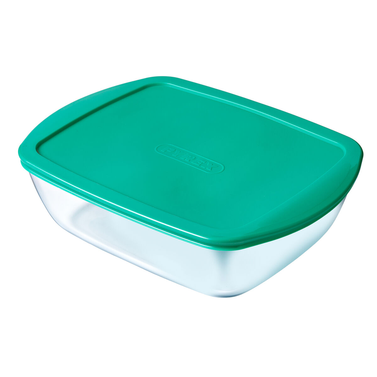 Rektangulär matlåda med lock Pyrex Cook & store Turkos Silikon Glas (23 x 16 x 6 cm) (6 antal) - 2