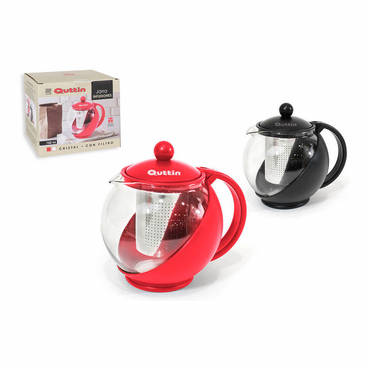 Karaff med infusionsfilter Quttin Glas (750 ml) - 2
