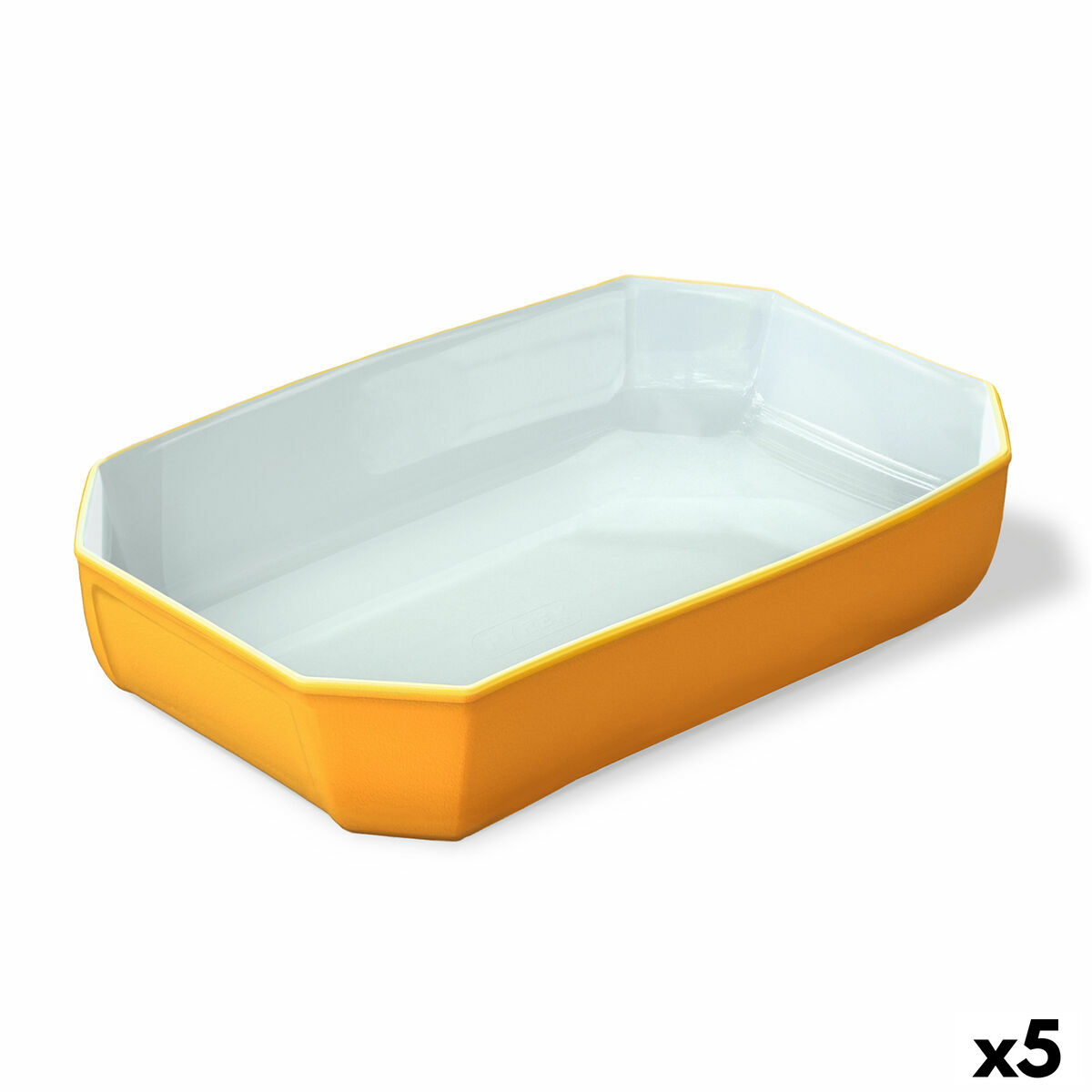 Servingsfat Pyrex Color's Rektangulär Gul Glas 33 x 22 cm (5 antal)