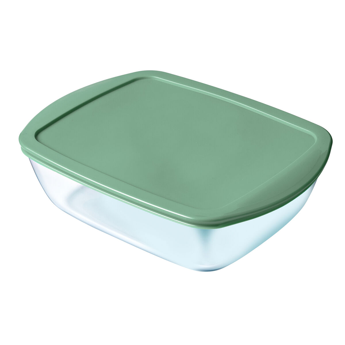 Rektangulär matlåda med lock Pyrex Cook & store Grön Glas (6 antal) (23 x 15 x 6 cm) - 2