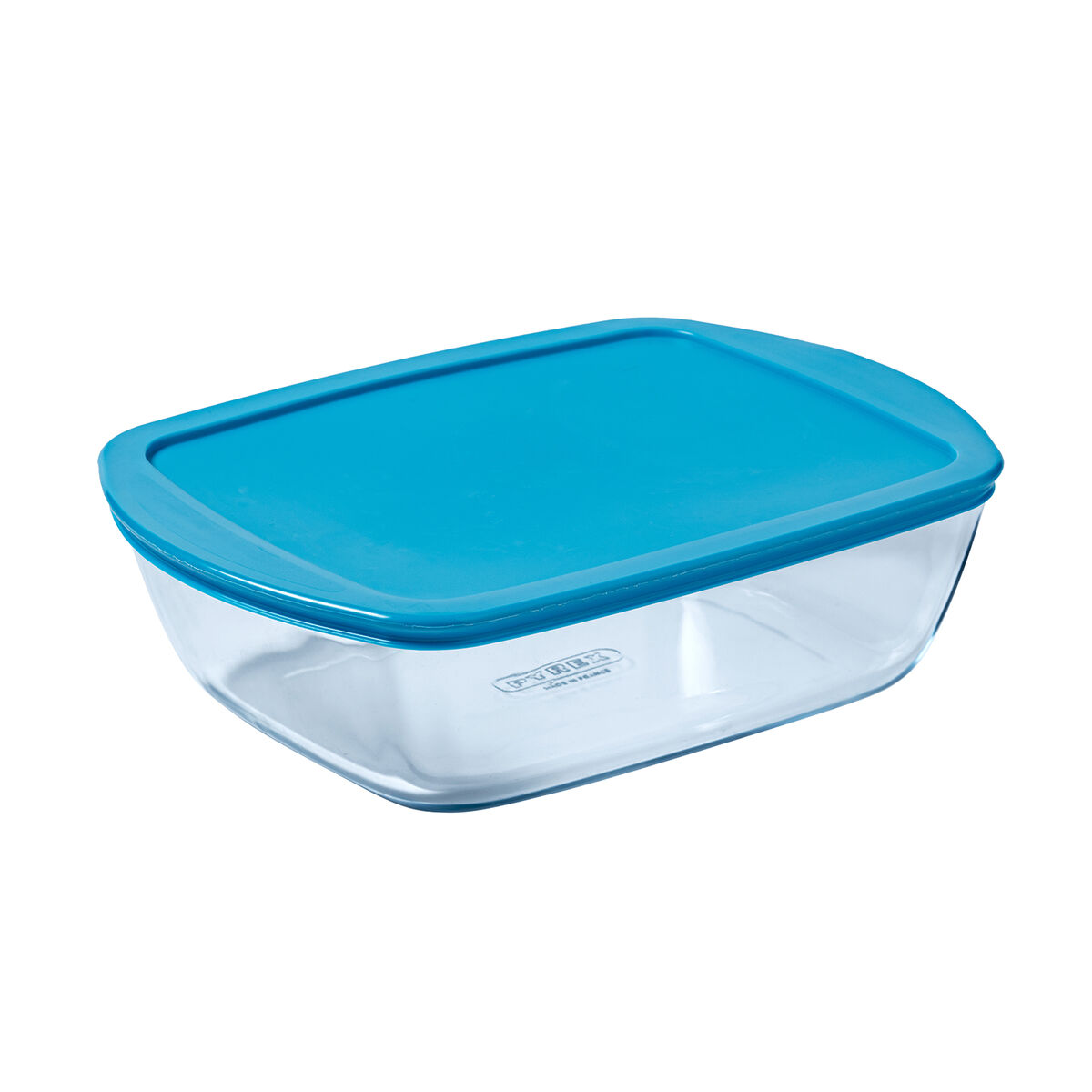 Rektangulär matlåda med lock Pyrex Cook & store Blå Glas (400 ml) (6 antal) - 2
