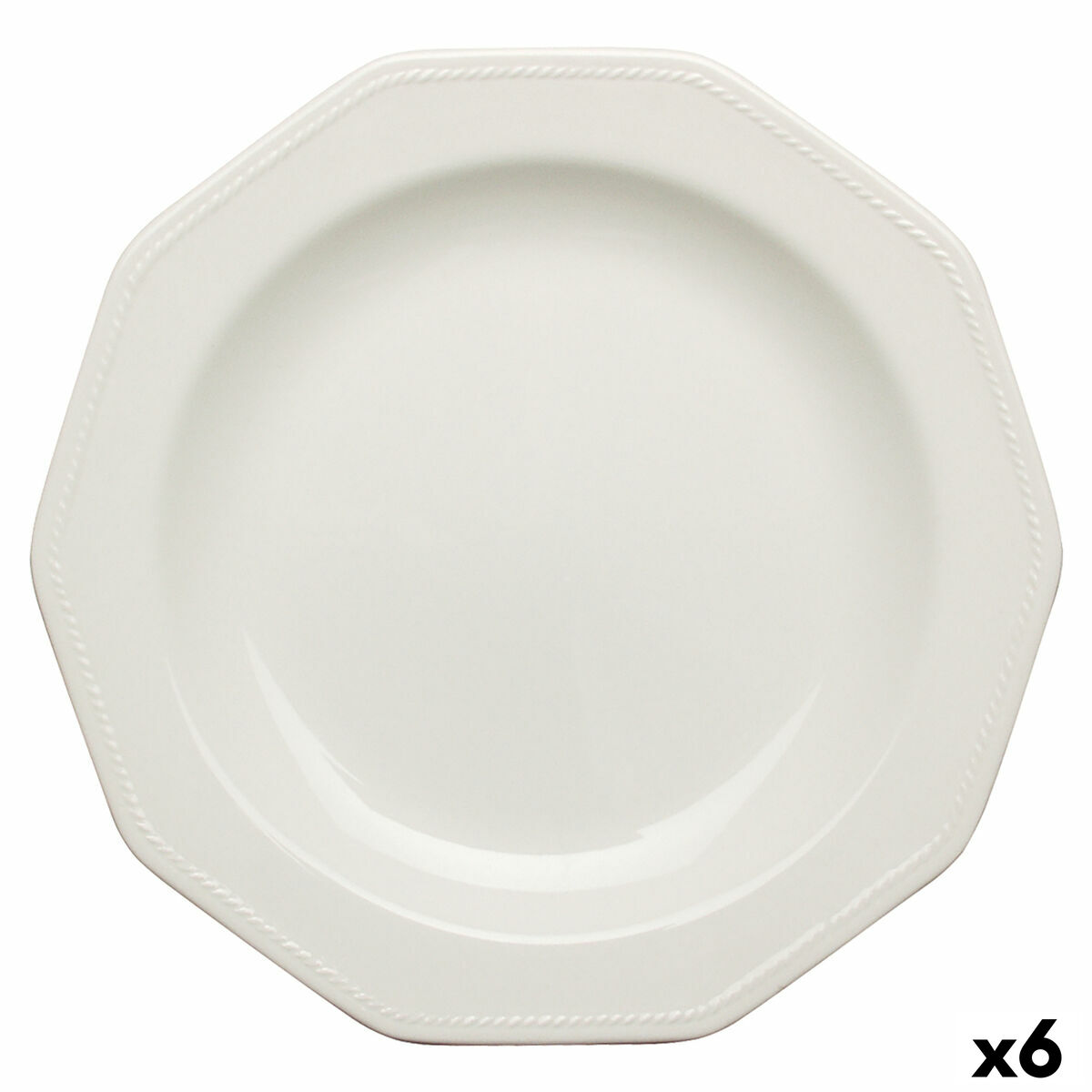 Lapostányér Churchill Artic White Keramik Vit Edények Ø 27 cm (6 antal)