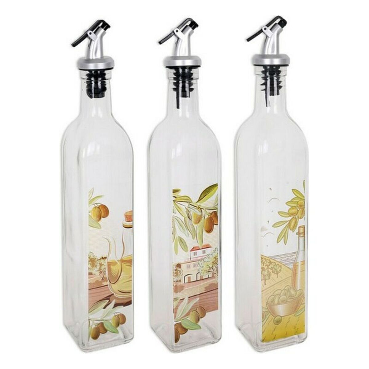Oljeflaska Glas Doseringsmunstycke 500 ml - 2