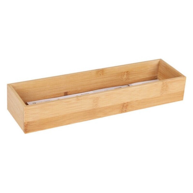 Allsidig låda Confortime Organiserare Bambu, Mått: 16 x 16 x 5 cm - 3