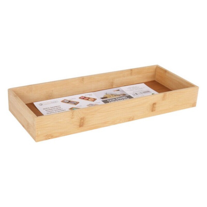 Allsidig låda Confortime Organiserare Bambu, Mått: 16 x 16 x 5 cm - 8