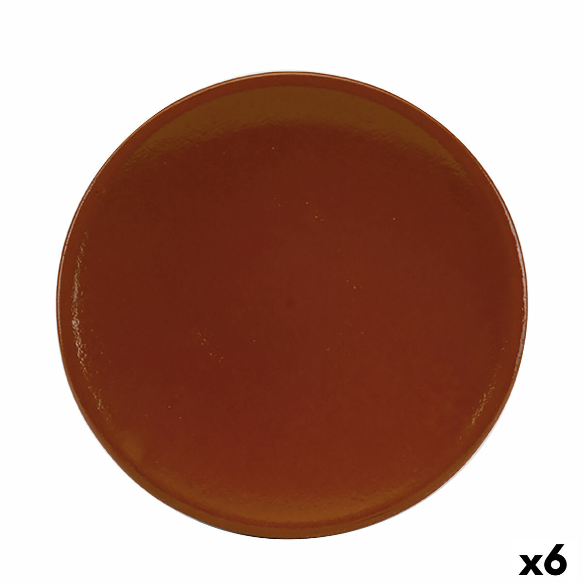 Tallrik Raimundo Barro Profesional Refraktor Terrakotta Brun Keramik Ø 26 cm (6 antal)