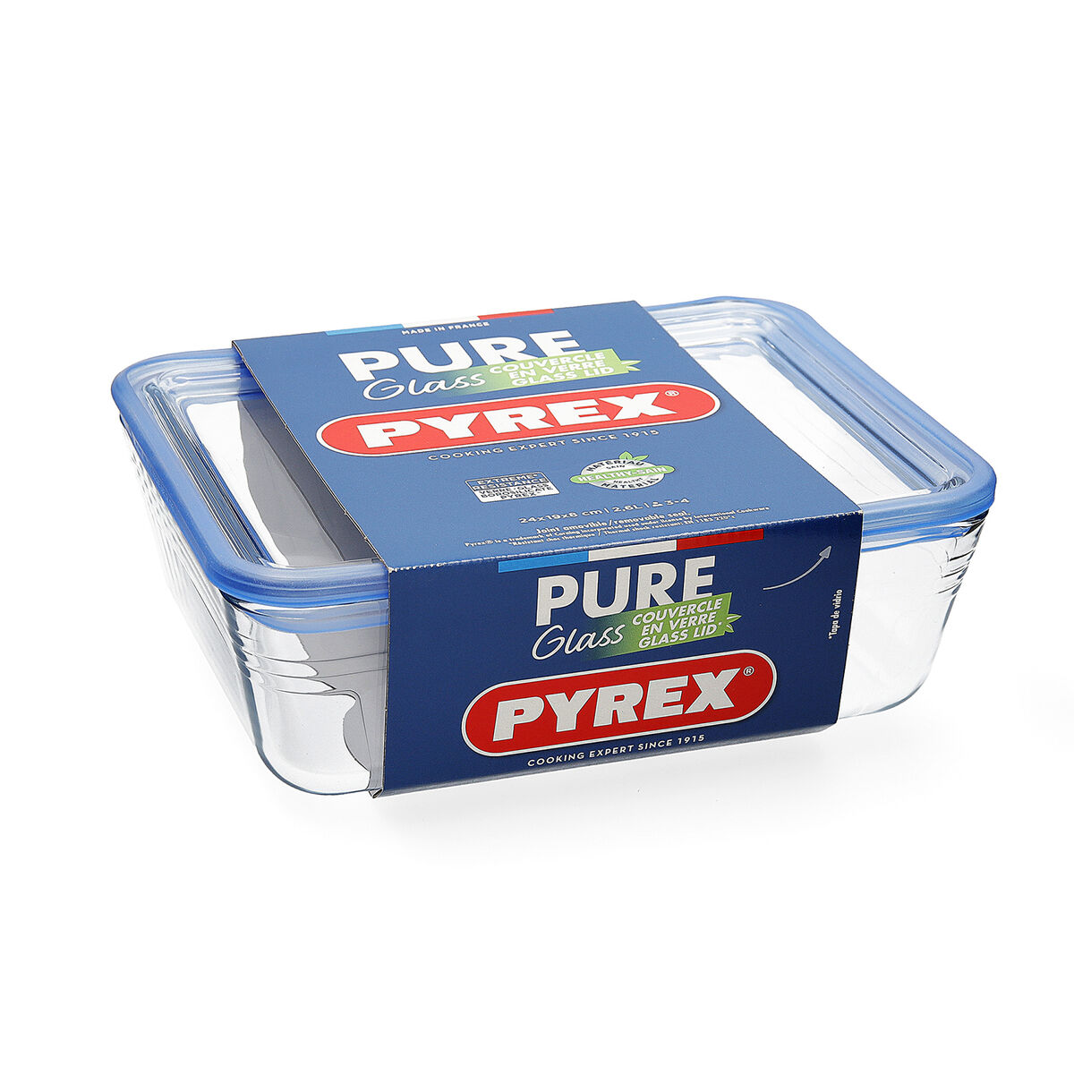 Hermetisk matlåda Pyrex Pure Glass Transparent Glas (800 ml) (6 antal) - 3