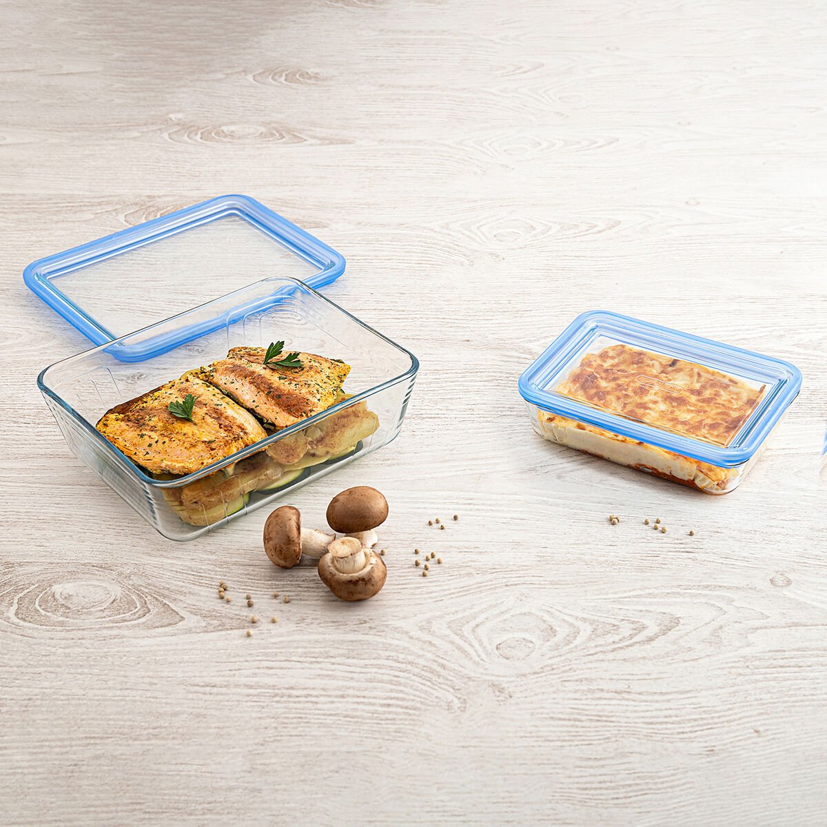 Hermetisk matlåda Pyrex Pure Glass Transparent Glas (800 ml) (6 antal) - 4