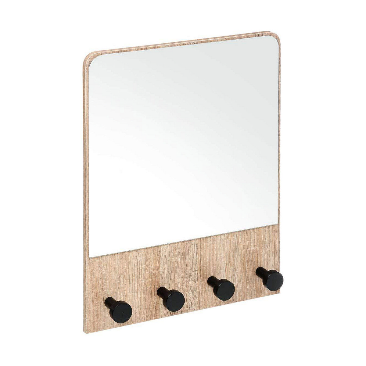 Väggspegel 5five Door Hanger Naturell (50 x 37 x 6 cm)