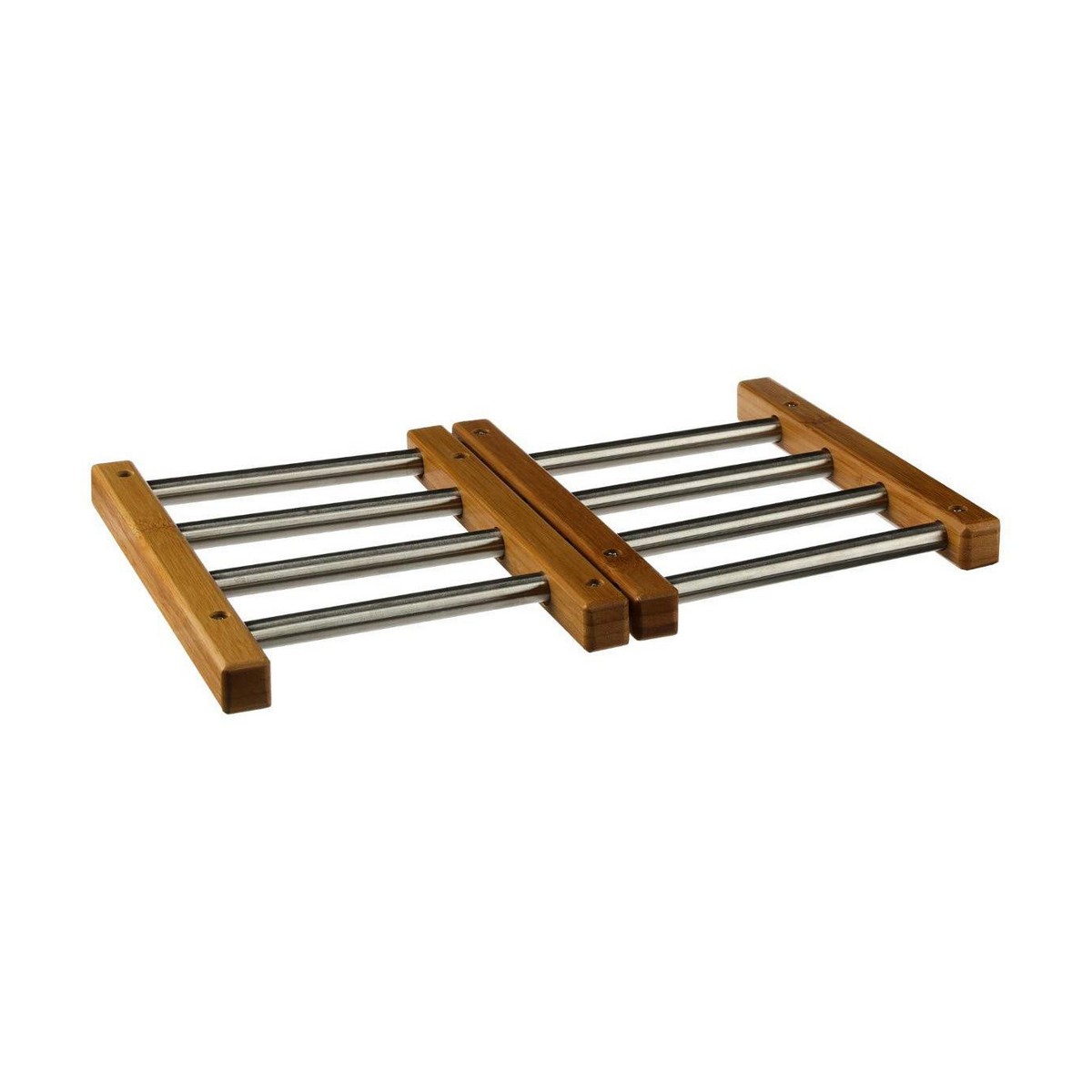 Bordsunderlägg Secret de Gourmet Rostfritt stål Bambu Utdragbar (35,2 x 22,2 x 2 cm) - 3