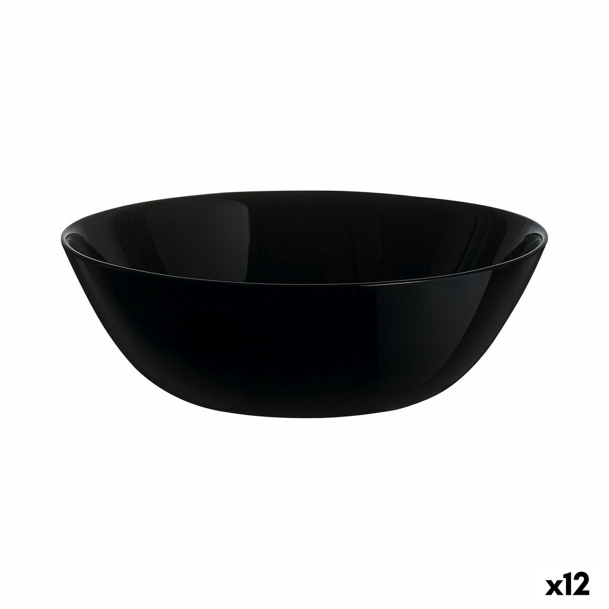 Skål Arcopal Zelie Flera användningsområden Svart Glas (16 cm) (12 antal)