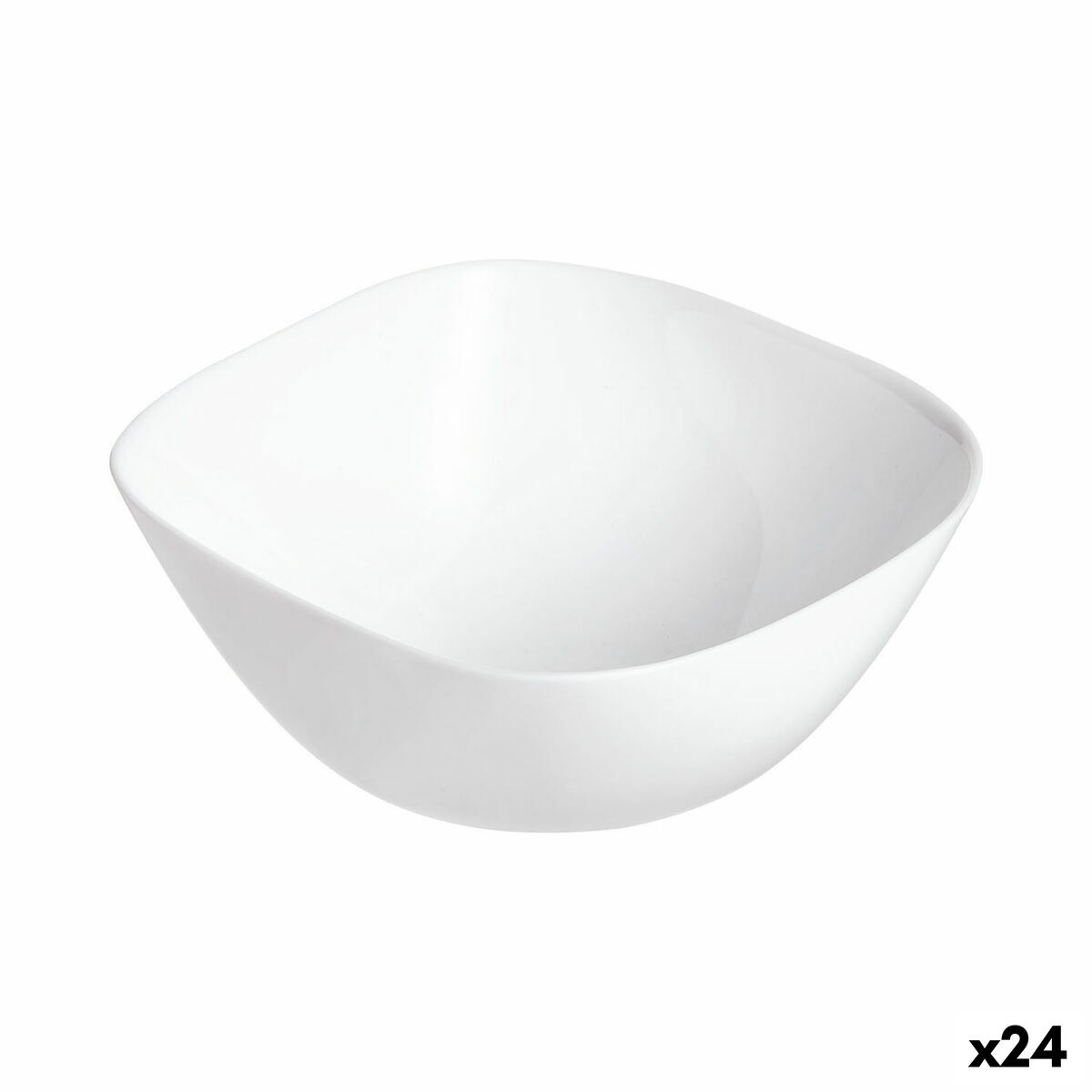 Skål Luminarc Multiusos Flera användningsområden Ø 14 cm Vit Glas (24 antal)