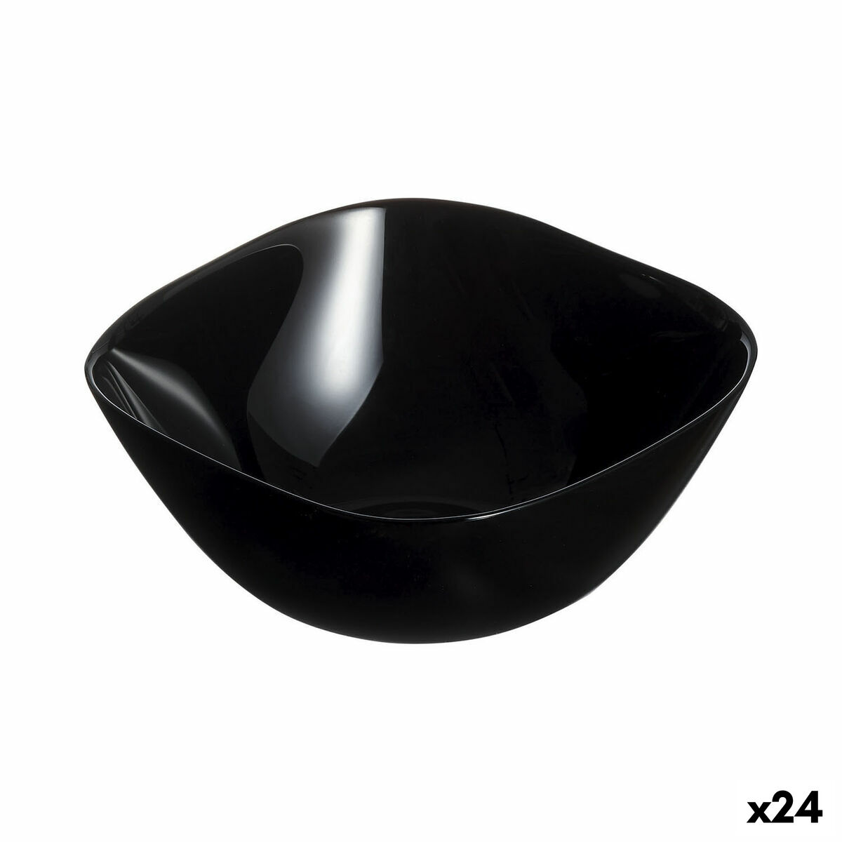 Skål Luminarc Multiusos Flera användningsområden Ø 14 cm Svart Glas (24 antal)