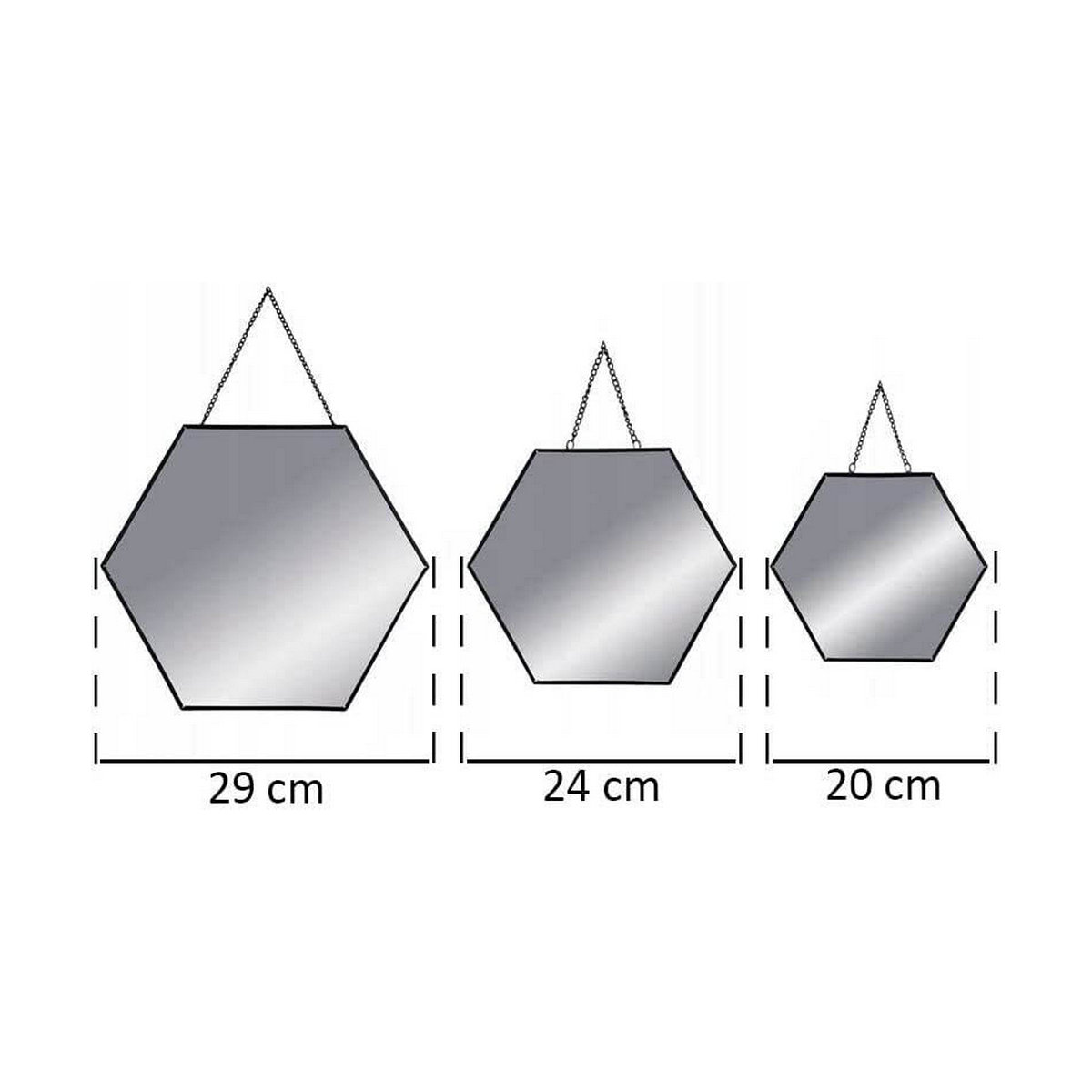 Spegelspel Atmosphera 36005 Sexkantig Svart - 3