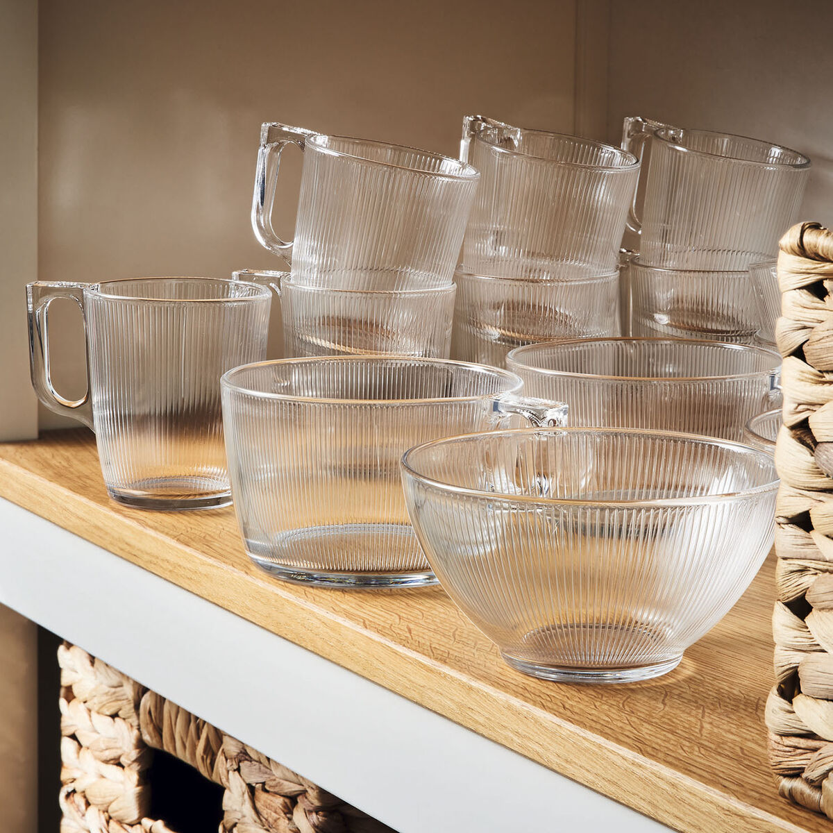 Koppar Luminarc Stripy Transparent Glas 90 ml (6 antal) - 3