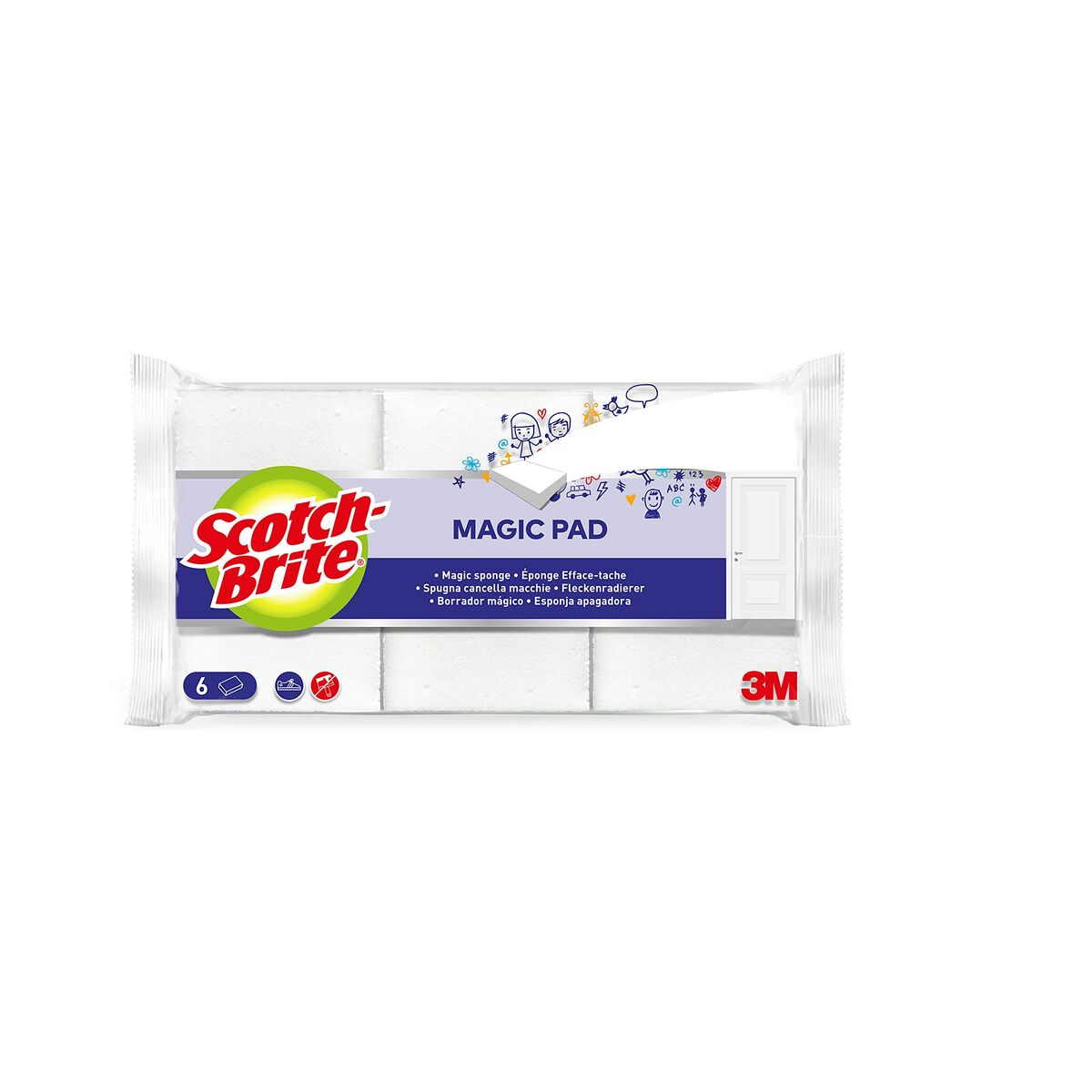 Uppsättning av skurmaskiner Scotch-Brite (Renoverade B)