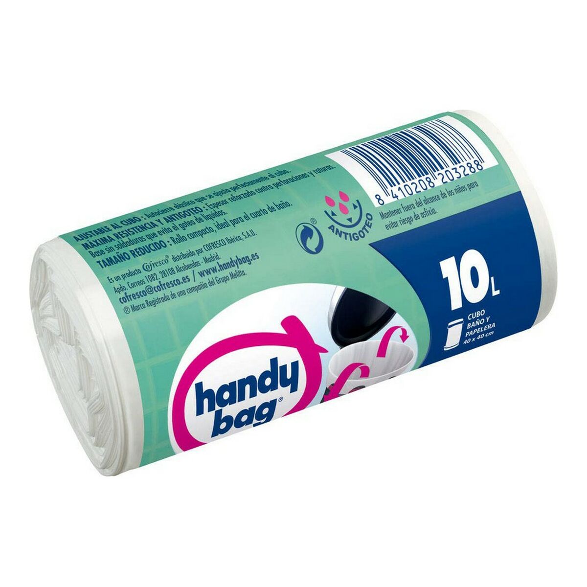 Soppåsar Handy Bag Gummiband Bad  (15 x 10 L) - 2