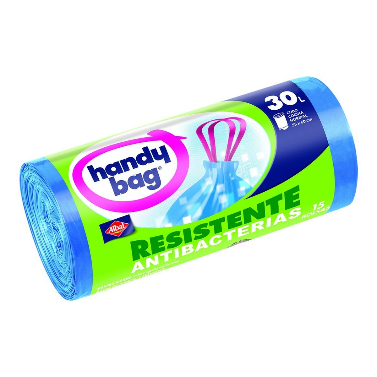 Soppåsar Handy Bag Antidropp Antibakteriell (15 x 30 L)