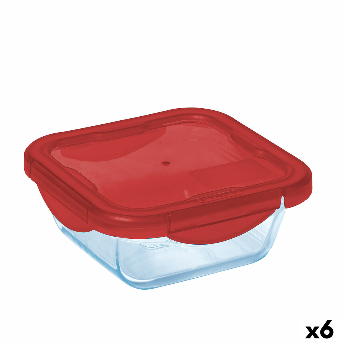 Hermetisk matlåda Pyrex Cook & go Blå Glas (800 ml) (6 antal)