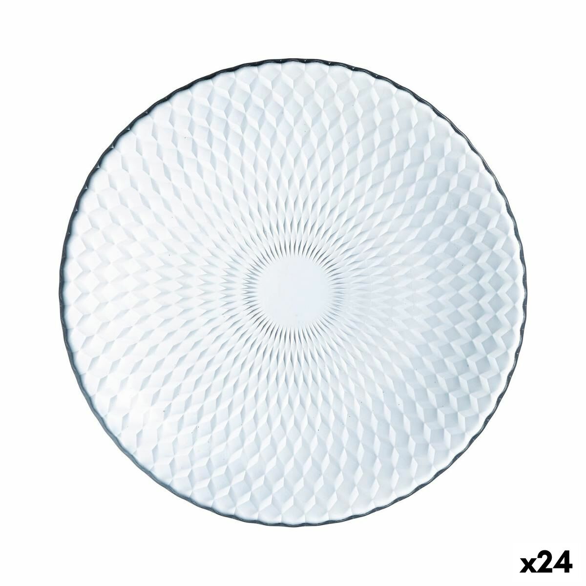 Lapostányér Luminarc Pampille Transparent Glas (25 cm) (24 antal)