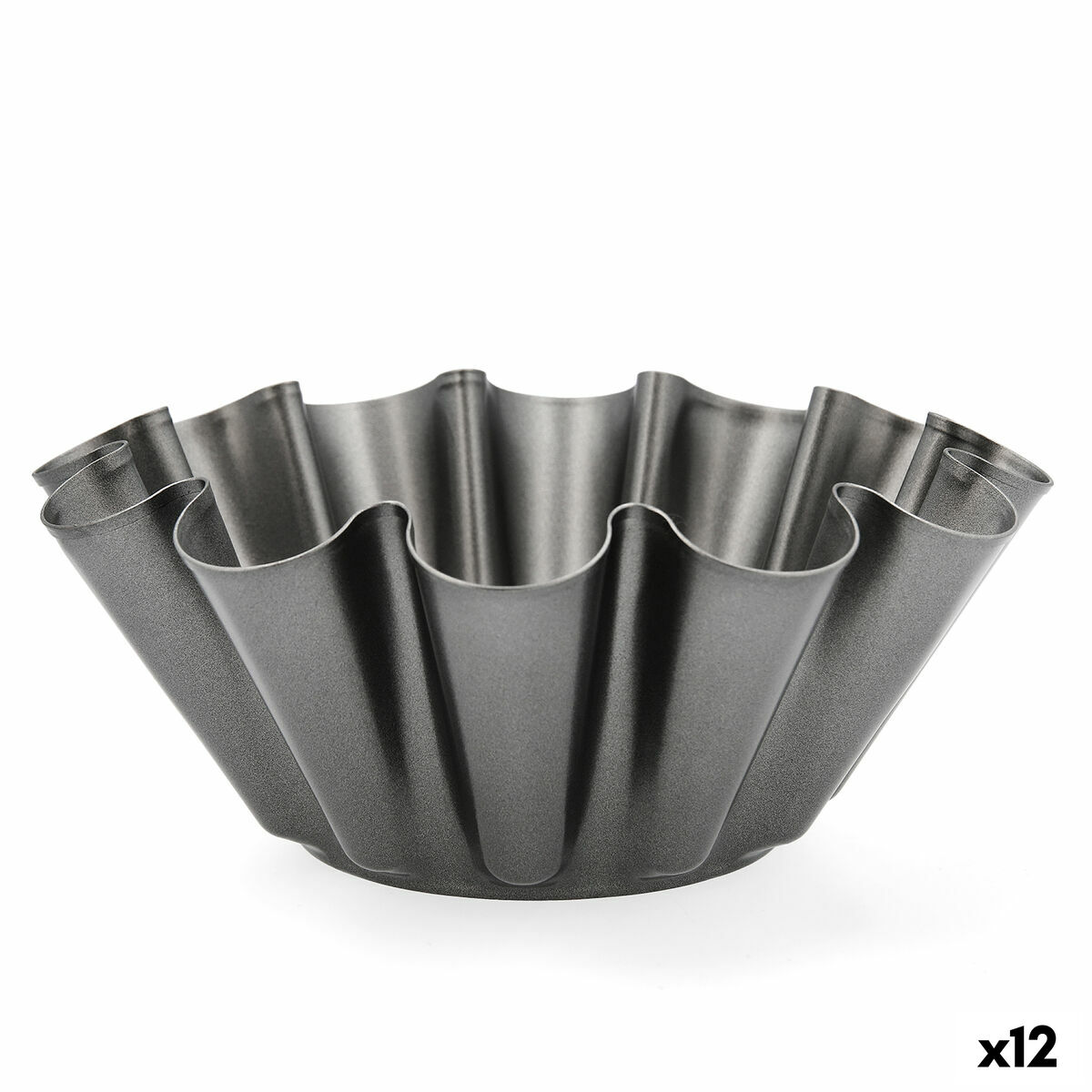 Bakform Quid Sweet Grey Svart 23 x 9 cm (12 antal)