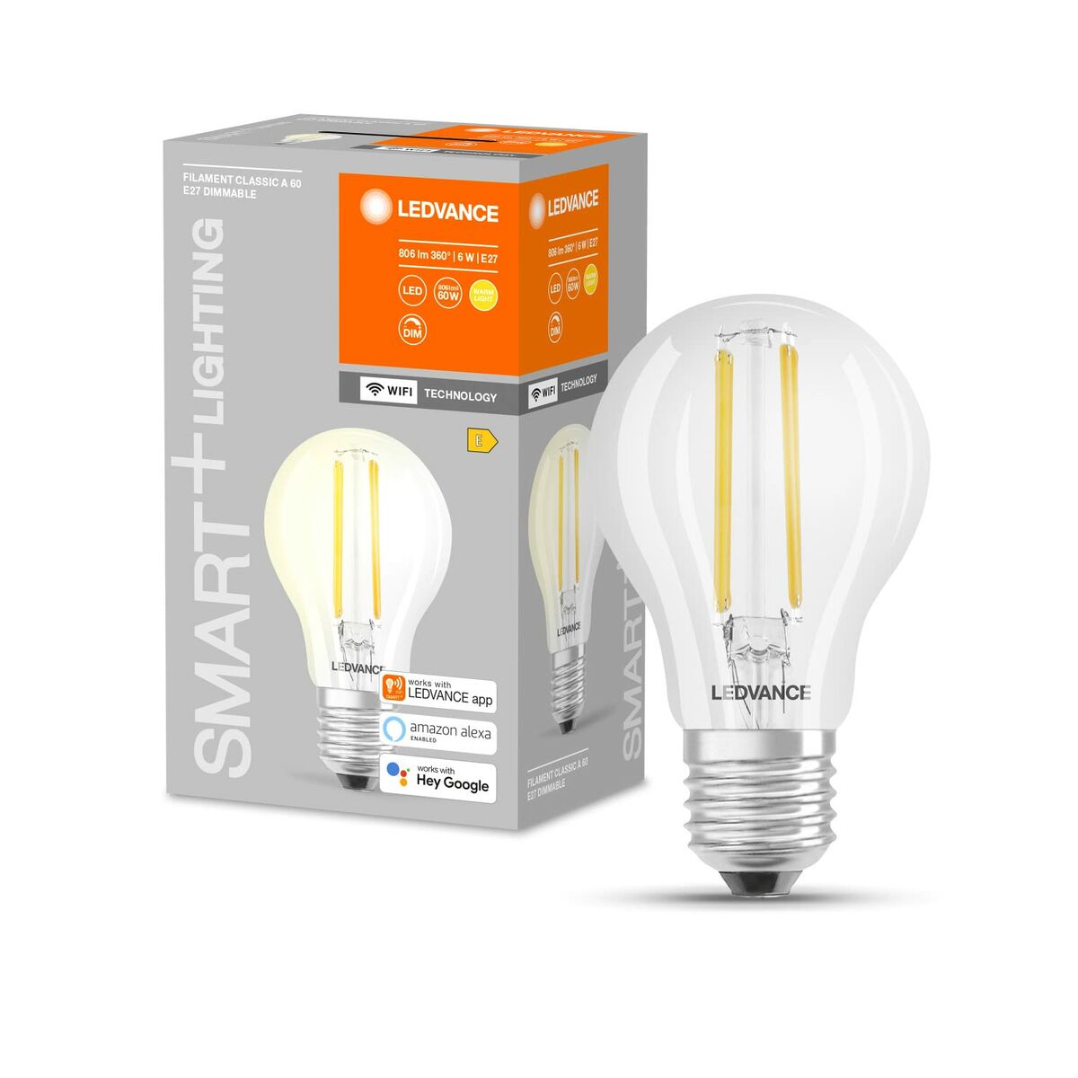 LED-lampa Ledvance E27 6 W (Renoverade A)