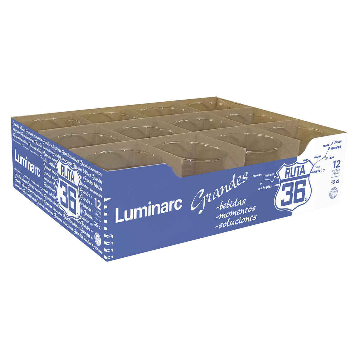 Glas Luminarc Ruta 36 Transparent Glas (360 ml) (12 antal) - 2