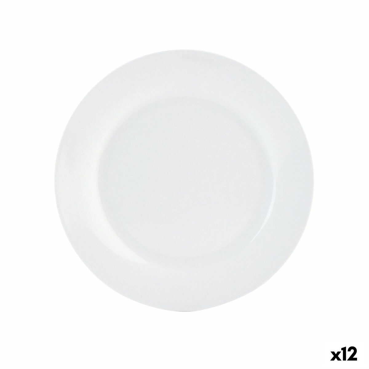 Lapostányér Quid Basic Keramik Vit (Ø 27 cm) (12 antal)