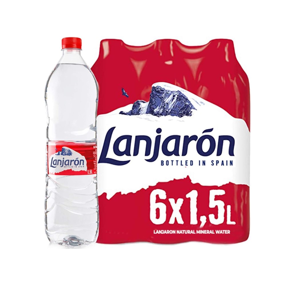 Mineralvatten utan kolsyra Lanjaron 1,5 L (Pack 6 uds)