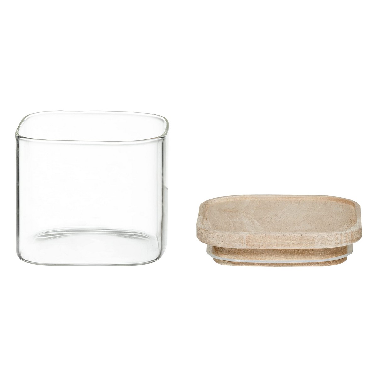 Uppsättning med 4 Burkar Secret de Gourmet Kök Stapelbara Glas - 4