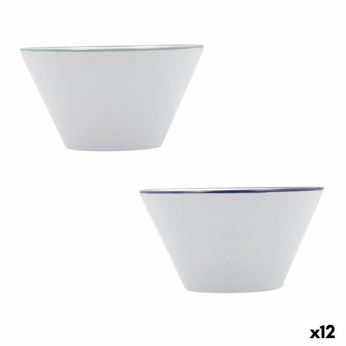 Skål Quid Vita Tribal Frukost Keramik Vit (500 ml) (12 antal)