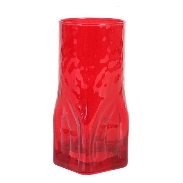 Glas Inde Quartz 470 ml (47 cl) (8,3 x 16 cm), Färg: Röd
