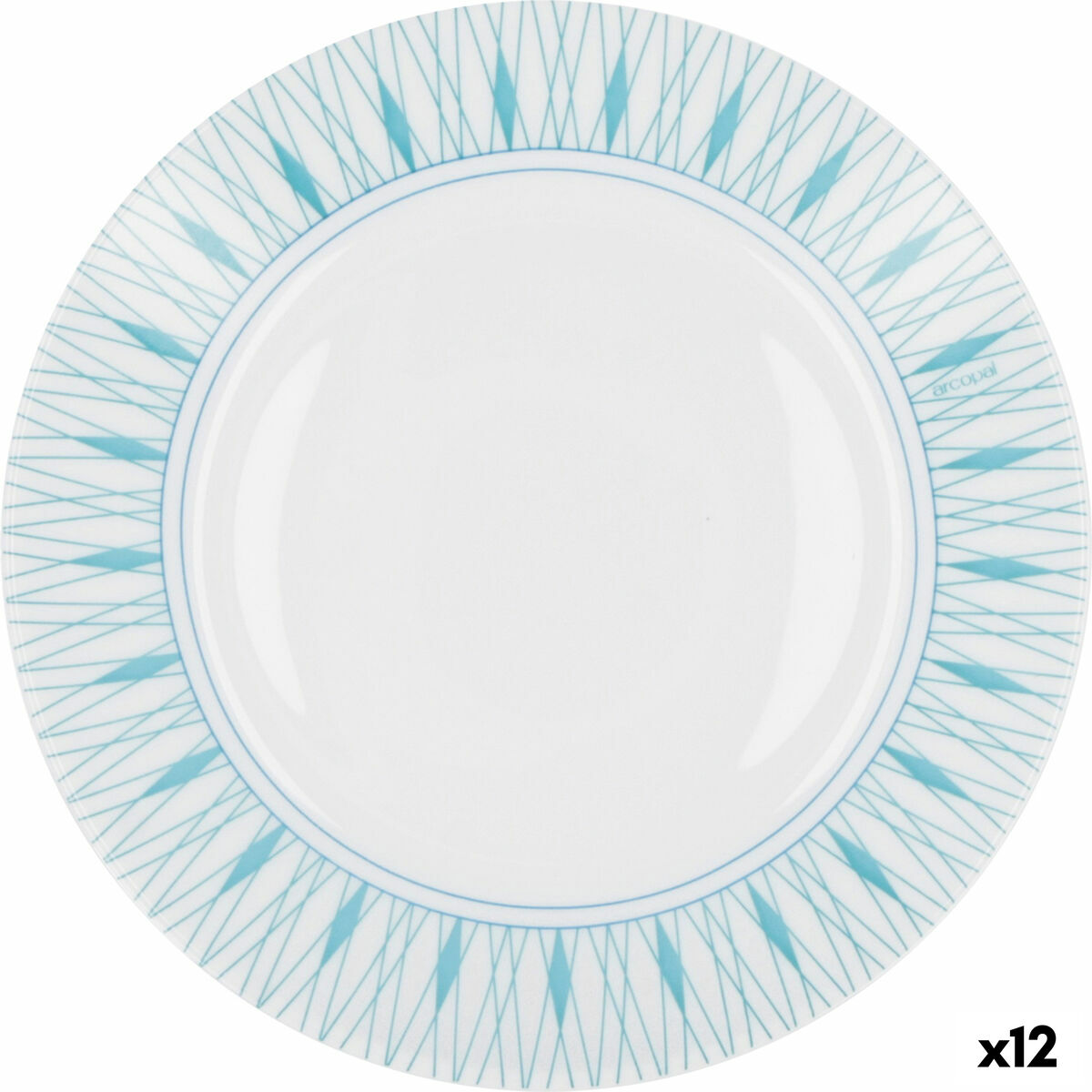 Dessert Arcopal Abrar Multicolour Glas (Ø 18 cm) (12 antal)