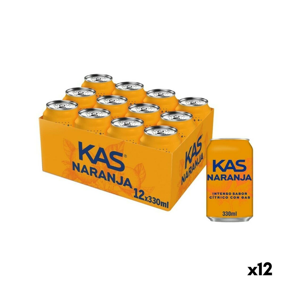 Uppfriskande Dryck Kas 33 cl Orange (Pack 12 uds) - 2