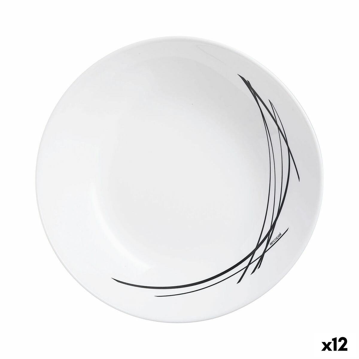 Djup tallrik Arcopal Domitille Dvobarvna Glas (20 cm) (12 antal)